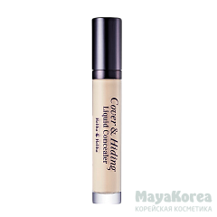 Holika Holika Cover & Hiding Liquid Concealer 01 Консилер жидкий с кисточкой, светлый беж Cover & Hiding Liquid Concealer 01