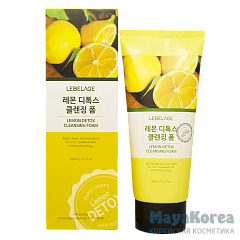 LEBELAGE Lemon Detox Cleansing Foam, 180ml Детокс-пенка для умывания с лимоном, 180мл, LEBELAGE