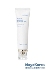 JM SOLUTION MULTI HYA WATERFULL CLEANSING FOAM Пенка для умывания с гиалуроновой кислотой 120мл