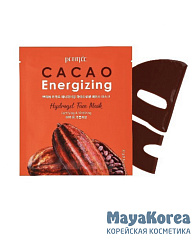 Petitfee Маска гидрогелевая разглаживающая с экстрактом какао - Cacao energizing hydrogel mask, 32г