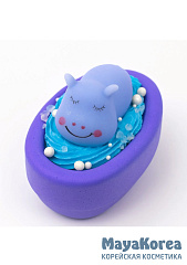 Бомба для ванны «Бегемотик на чиле» 200 гр                                Цвет воды:  фиолетовый