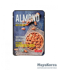 [DERMAL] Маска для лица тканевая МИНДАЛЬ It's Real Superfood Mask ALMOND, 25 мл