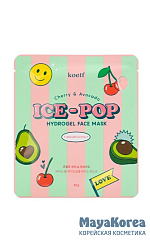 Koelf Маска гидрогелевая с вишней и авокадо – Cherry&avocado hydrogel face mask, 30г