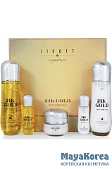 JIGOTT SIGNATURE 24K GOLD ESSENTIAL SKIN CARE 3SET Омолаживающий набор с золотом