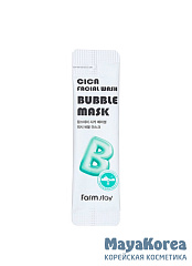 FarmStay Cica Facial Wash Bubble Mask, 5ml*20pcs Очищающая пузырьковая маска с центеллой азиатской, 5мл*20шт, FarmStay