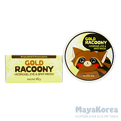 СК Racoony Патчи для глаз гидрогелевые Gold Racoony Hydrogel Eye & Spot Patch 60шт