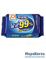 MUGUNGHWA DISINFECTANTS 99% LAUNDRY SOAP Мыло хозяйственное стерилизующее для стирки 230г