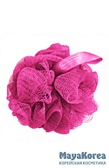 [BEAUTY RELIGION] Мочалка-облако для тела ФУКСИЯ Washcloud fuchsia, 1 шт