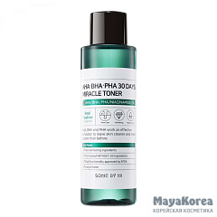 Кислотный очищающий тонер для проблемной кожи Some By Mi AHA-BHA-PHA 30 Days Miracle Toner 150ml