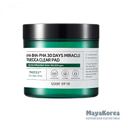 SOME BY MI AHA-BHA-PHA 30 DAYS MIRACLE TRUECICA CLEAR PAD Кислотные педы для лица 70шт.
