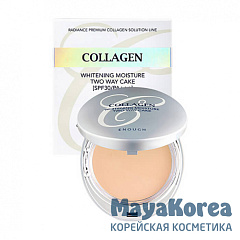 ENOUGH COLLAGEN 3 in 1 WHITENING MOISTURE TWO WAY CAKE #13 Коллагеновая пудра 3 в 1 #13 13г(+13г)