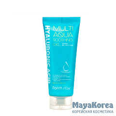 FarmStay Гель успокаивающий с гиалуроновой кислотой - Hyaluronic acid aqua soothing gel, 200мл