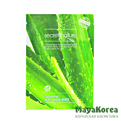 SECRET NATURE Смягчающая маска для лица с алоэ (25мл) / Secret Nature Aloe Sheet Mask