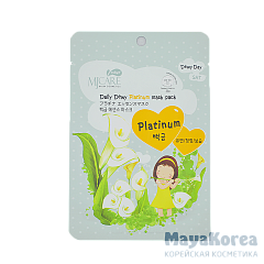 МЖ Daily Dewy Маска тканевая для лица с платиной MJ Care Daily Dewy Platinum Mask Pack 25гр