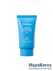 JMSOLUTION Солнцезащитный охлаждающий санскрин EDELWEISS GLACIER WATER ALPS SUN CREAM SPF 50+ PA++++ (50 мл)