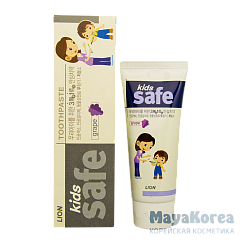 LN Паста зубная детская со вкусом винограда "Kids safe", 90 г.