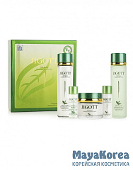JIGOTT WELL-BEING GREEN TEA SKIN CARE 3SET Набор для лица с зеленым чаем 150мл+150мл+50мл