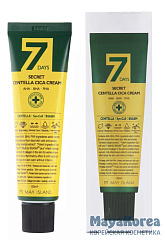 May Island Seven Days Secret Centella Cica Cream, 50ml Обновляющий крем для лица с центеллой азиатской и AHA, BHA, PHA кислотами, 50мл, May Island