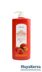 LEBELAGE FRUIT PEACH & APPLE MANGO BODY CLEANSER Гель для душа с персиком и манго 1000мл
