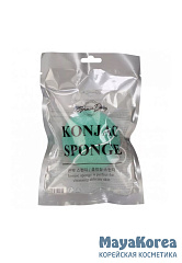 GRACE DAY - СПОНЖ ЖЕЛТО - ЗЕЛЕНЫЙ KONJAC SPONGE (COLOR - YELLOW GREEN), 1 ШТ.