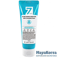 May Island Пенка для умывания с содой - 7 Days secret baking soda pore deep cleansing foam, 150мл