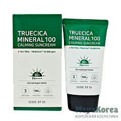 SOME BY MI Truecica Mineral 100 Calming Suncream SPF 50+/PA++++, 50ml Успокаивающий солнцезащитный крем SPF 50+/PA++++, 50мл, SOME BY MI