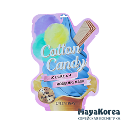Lindsay U:Lindsay Cotton Candy Ice Cream Modeling Mask Моделирующая маска с ароматом сахарной ваты