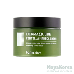 Крем-эмульсия с центеллой азиатской, 100г, FarmStay DERMA CUBE Centella Madeca Cream, 100g