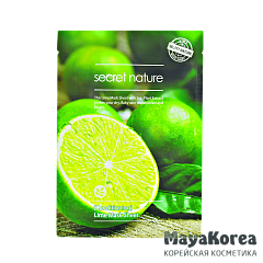 SECRET NATURE Бодрящая маска для лица с лаймом (25мл) / Secret Nature Lime Mask Sheet [Conditioning]
