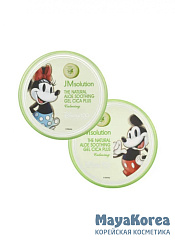 JM SOLUTION THE NATURAL ALOE SOOTHING GEL CICA PLUS CALMING DISNEY MINI Успокаивающий гель для лица и тела с алое и центеллой (Мини) 300мл