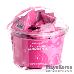 АЮМ MINI Маска для лица с каламиновой пудрой Ayoume Enjoy Mini Wash-off Pack НАБОР  (set 30шт*3гр)