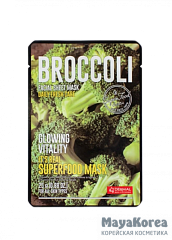 [DERMAL] Маска для лица тканевая БРОККОЛИ It's Real Superfood Mask BROCOLI, 25 мл