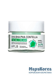 APLB Крем для лица с центеллой и кислотами AHA BHA PHA CENTELLA FACIAL CREAM (55 мл)