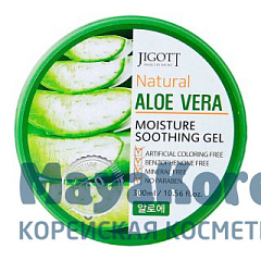 JIGOTT NATURAL ALOE VERA MOISTURE SOOTHING GEL Увлажняющий гель с Алое 300мл