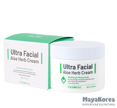 Крем для лица антивозрастной с алоэ FOODAHOLIC Ultra Facial Aloe Herb Cream (100ml)