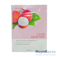 ДЖН Маска тканевая с экстрактом личи REAL FRESH TROPICAL MASK LITCH 25мл