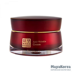 DEOPROCE WHEE HYANG ANTI-WRINKLE CREAM Антивозрастной крем для лица с экстратом красного  женьшеня 50мл