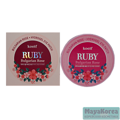 ПОДАРОК по АКЦИИ Гидрогелевые патчи для области вокруг глаз с рубиновой пудрой и болгарской розой, 60шт, KOELF