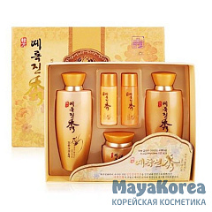 JIGOTT YEROKJINSU HANBANG 3SET Уходовый набор для лица с восточными травами 150мл+150мл+50мл+30мл+30мл