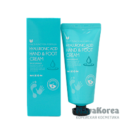MIZON HYALURONIC ACID HAND & FOOT CREAM Крем для рук и ног с гиалуроновой кислотой 100мл